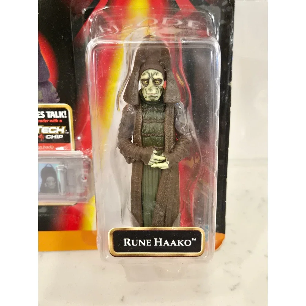 Star Wars Episode I Rune Haako Action Figure Hasbro 1999 CommTech Chip New NIP